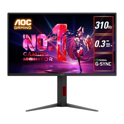 AOC Q25G4S - 24.5 Inch QHD 320Hz 0.5ms HDMI 2.1 IPS Gaming Monitor - Black