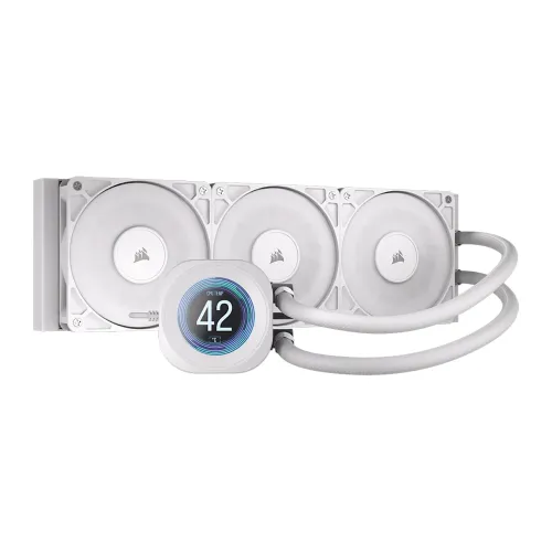 CORSAIR NAUTILUS 360 RS LCD Liquid CPU Cooler - White