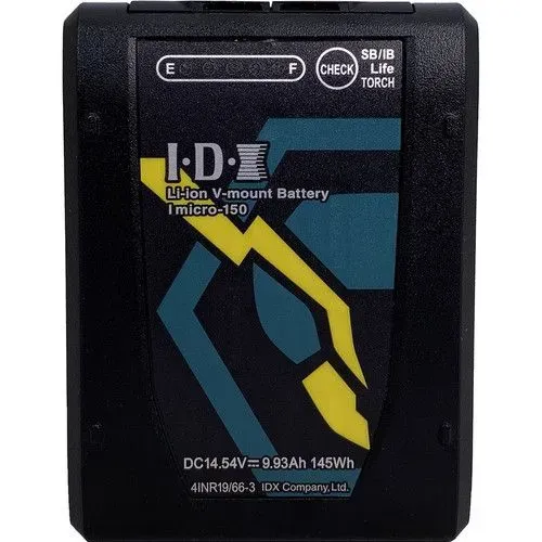 IDX IMICRO-150 145WH HIGH LOAD LI-ION V-MOUNT BATTERY W/ 2X D-TAPS