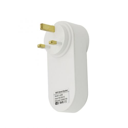 Porodo Lifestyle Dual USB-Port Smart Wifi Plug UK 16A - White