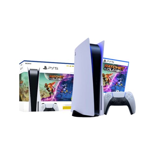 Sony PlayStation5 Console Disc Edition With Game - Ratchet & Clank Rift Apart Included - White
