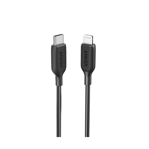ANKER POWERLINE III USB-C CABLE WITH LIGHTNING CONNECTOR (0.3M/1FT) - BLACK