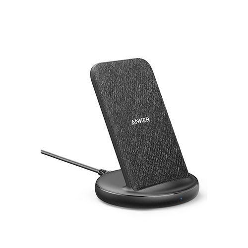 ANKER POWERWAVE II SENSE STAND 15W MAX FAST CHARGING - BLACK FABRIC