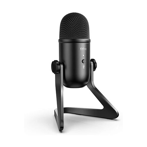 FIFINE USB PODCAST MICROPHONE FOR RECORDING STREAMING ON PC AND MAC