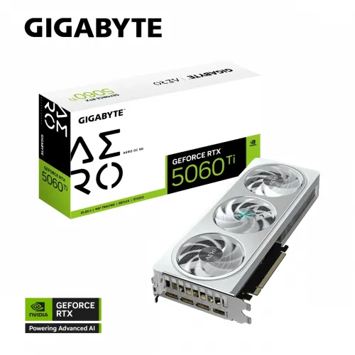 Gigabyte Geforce Rtx 5060 Ti Aero Oc 8gb Graphic Card - White