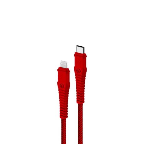 MOMAX TOUGH-LINK LIGHTNING TO TYPE-C 2X STRAIN RELIEF CABLE1.2M-RED