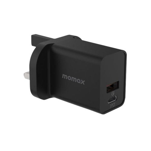 Momax One Plug 30W Dual Port Charger (UM18) - Black