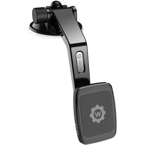 WIZGEAR MAGNETIC CAR MOUNT (SUCTION CUP MOUNT WITH ADJUSTABLE LONG ARM)- BLACK