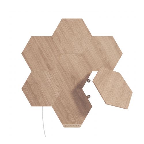Nanoleaf Elements Wood Look Hexagons Starter Kit 7PK