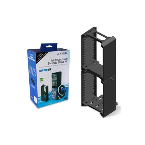 PS4 Dobe Multifunctional Storage Stand Kit - 24 CDS