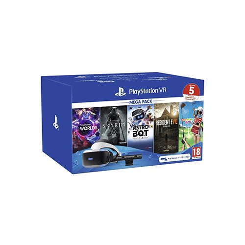 PS4 PLAYSTATION VR MEGA PACK (5 GAMES INCLUDES) R2