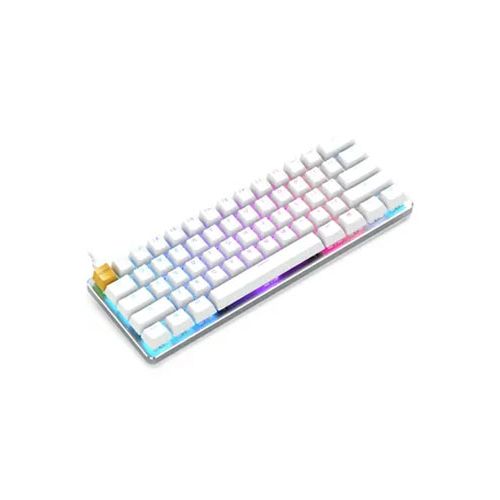 GLORIOUS GAMING KEYBOARD GMMK- COMPACT(PRE -BUILT) - WHITE ICE