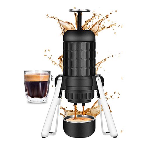 STARESSO Portable Espresso Coffee Maker - Third Generation Mini Espresso Maker for Two Shots - Black