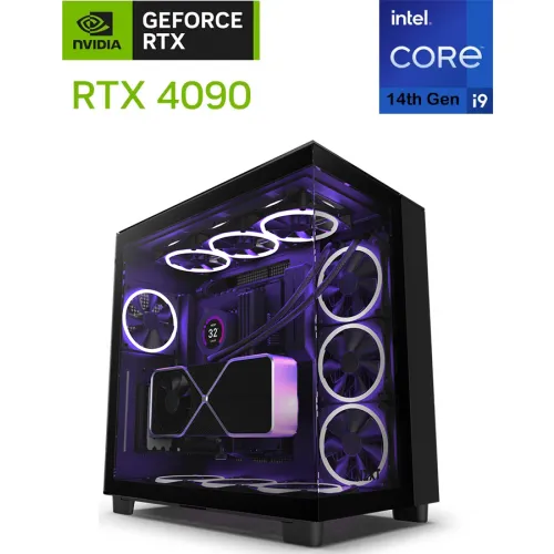 Nzxt Intel Core I9 14th Gen Rtx 4090 Full Tower Gaming Pc