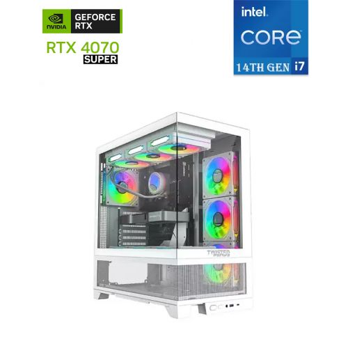 Twisted Minds Phantek-07 Intel Core I7 Geforce Rtx 4070 Super Gaming Pc - White