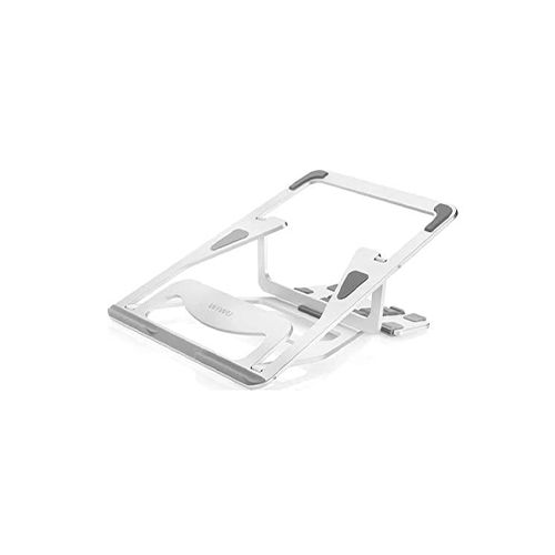 WIWU UNIVERSAL LOHAS LAPTOP STAND ALUMINUM LAP DESKS FOR MACBOOK AIR PRO 11-16INCH ADJUSTABLE COOLING SUPPORT NOTEBOOK PC TABLET STAND - SILVER