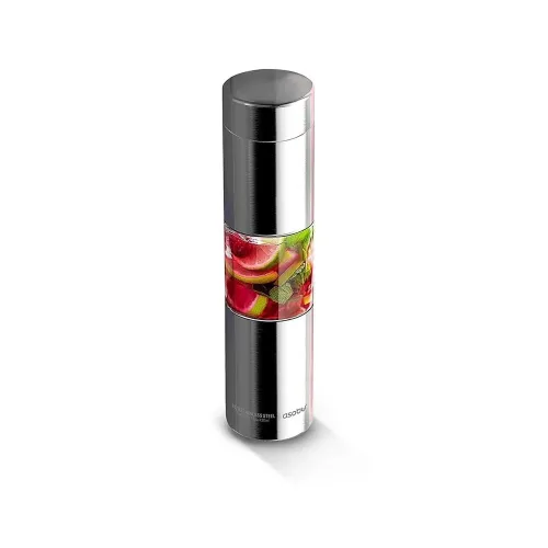 Asobu Flavor U See Water Bottle With Fruit Infuser -ASB-SWG15-SIL