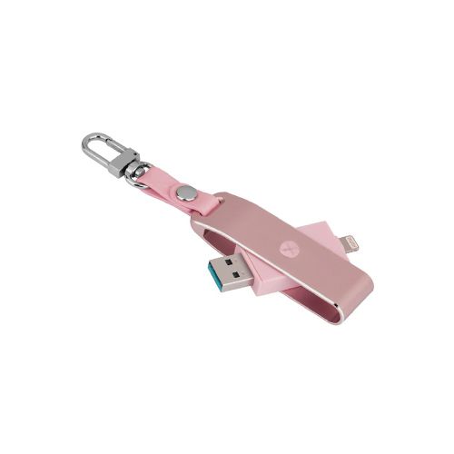 Momax Elite Lightning Card Reader - Rose Gold