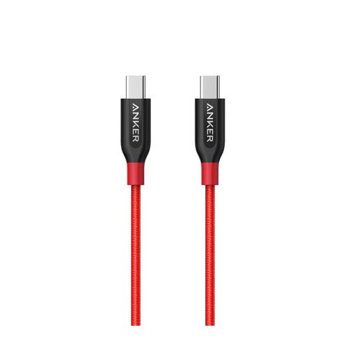 Anker Powerline+ USB-C to USB-C 2.0 (0.9m/3ft) Red 18 Month Warranty