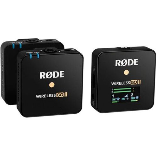 Rode Wireless Go II 2-person Compact Digital Wireless Microphone System/recorder (2.4GHz, Black)