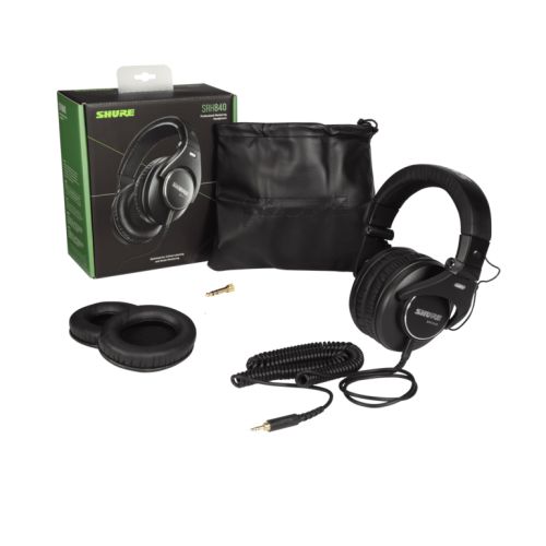 Shure SRH840 Professional Monitoring Headphone -Black