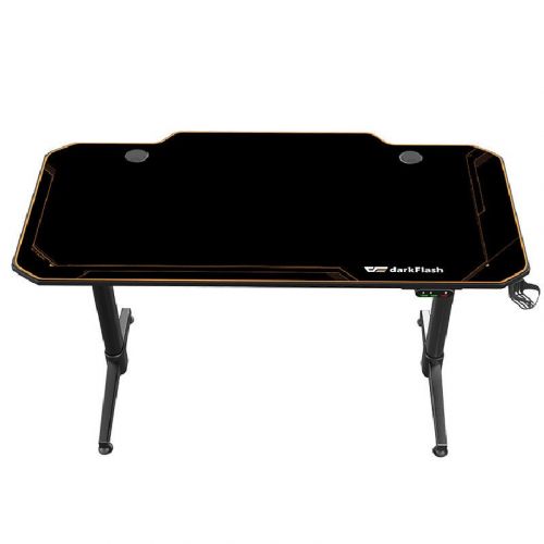 DarkFlash Electrical Adjustable Height Gaming Desk (Size: 1400x660x730-1240 mm)