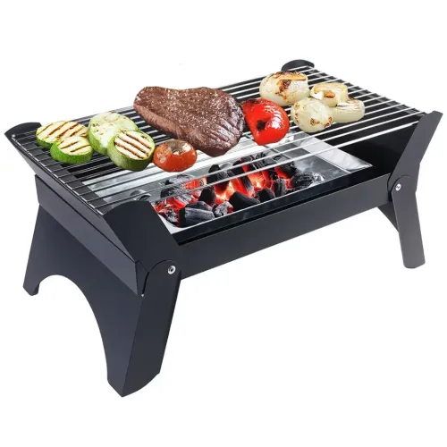 Green Lion Qudra Foldable BBQ Grill - Black
