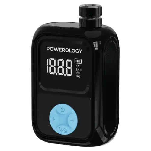 Powerology Portable Electric Tire Inflator - Black