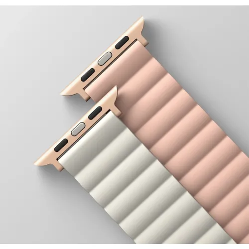 Uniq Revix Premium Edition Reversible Magnetic Apple Watch Strap 41/40/38mm - Blush (Blush Pink/white)