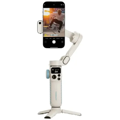 Powerology Magwave 3-axis Magnetic Smart Phone Gimbal - White