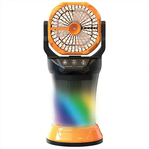 Porodo Freshpulse Portable Misting Fan - Orange & Black
