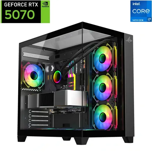 Sharx Profin Intel Core I7 - 14th Gen Rtx 5070 12gb, 16gb Ddr5, 1tb Gen4 Ssd Gaming Pc