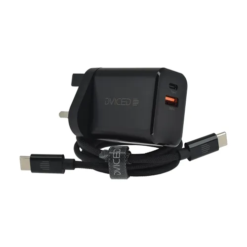 Dviced Wall Charger And Cable 35w Gan - Black
