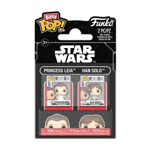 Funko Bitty Pop 2 Pack: Star Wars- Princess Leia & Han Solo