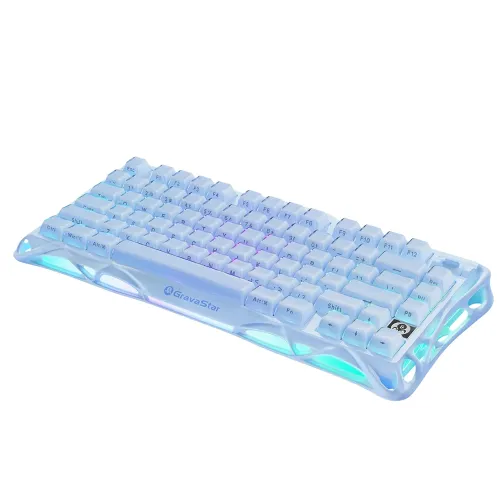 Gravastar Mercury K1 75% Wireless Mechanical Gaming Keyboard Special Edition - Ice Blue