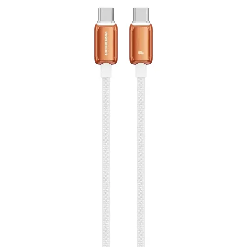 Powerology Zinco Series 60w Usb-c Cable - Orange