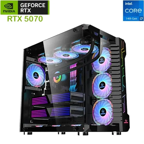 Lovingcool Intel Core I7-14th Gen Rtx 5070 Gaming Pc - Black