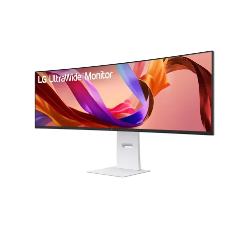 Lg 49" Ultrawide 144hz, 1ms, Dual Qhd Nano Ips Curved Monitor - White