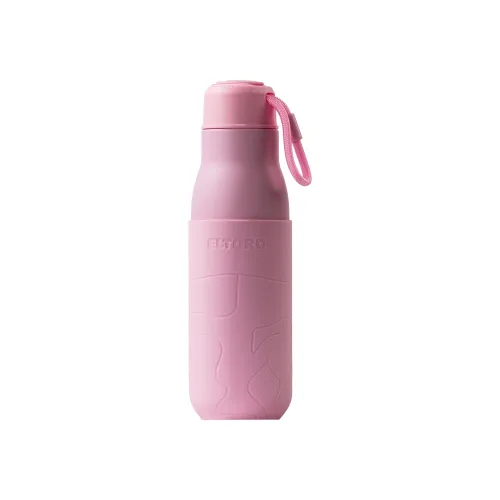 Eltoro Stainless Steel Bottle 500ml Pink With Pink Sleeve - Pink