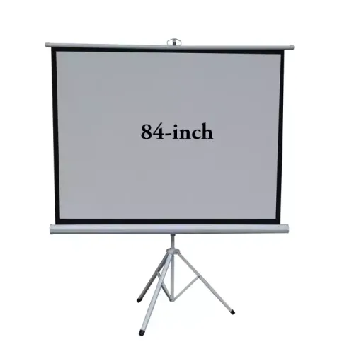 Portable Projection Screen With Tripple Stand 84-inch (Matte White)
