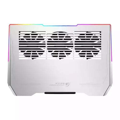 Porodo Gaming Al Rgb Laptop Cooling Fan - White