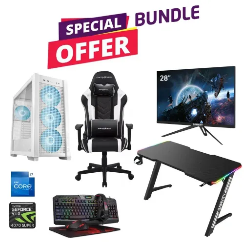 Asus Tuf Intel Core I7 -13th Gen Gaming Pc With Monitor / Chair / Desk And Gaming Kit Bundle Offer