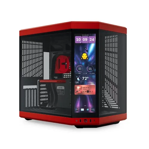 Pre-order - Hyte Y70 Touch Infinite Modern Aesthetic Case - Black Cherry