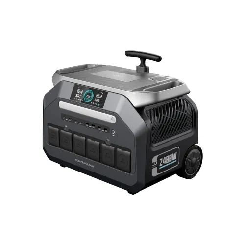 Powerology Solar Input Portable Generator - Black