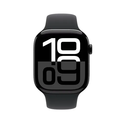 Apple Watch Series 10 Gps + Cellular 46mm Jet Black Aluminium Case With Black Sport Band - M/l