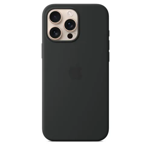 Apple Iphone 16 Pro Max Silicone Case With Magsafe - Black