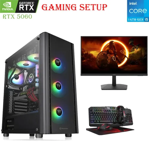 Gaming Pc Bundle – Intel Core I5 14th Gen With 27" Fhd Gaming Monitor & Gaming Kit
