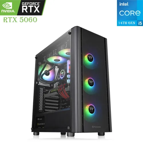 Thermaltake Gaming PC – Intel Core i5 14th Gen, RTX 5060 8GB, 1TB SSD, 16GB RAM
