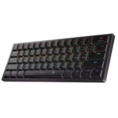Porodo Low-profile Mechanical Tkl Keyboard Rainbow (English/arabic) - Black