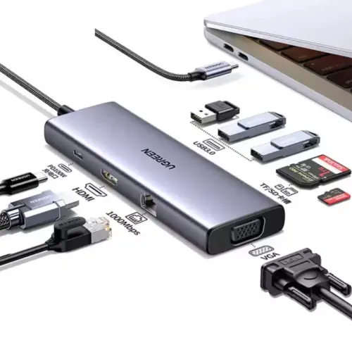 Ugreen 9-In-1 USB-C Hub (100W PD, 4K@60Hz HDMI)